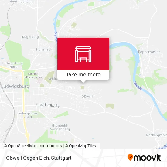 Карта Oßweil Gegen Eich