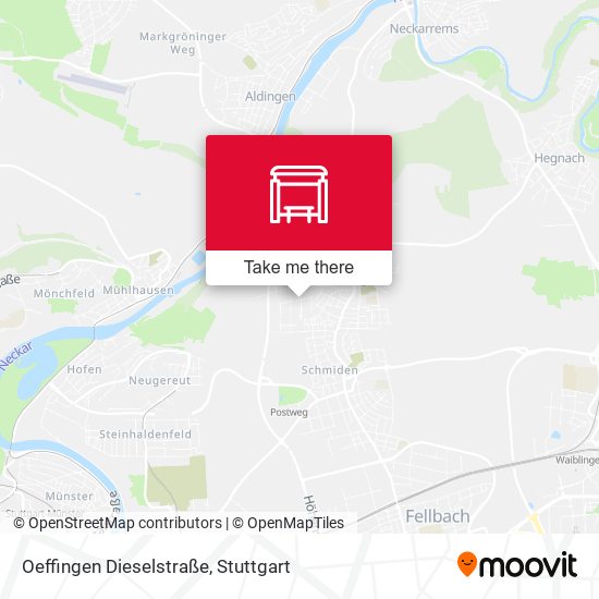 Oeffingen Dieselstraße map