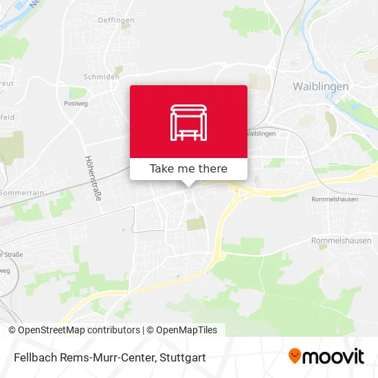 Карта Fellbach Rems-Murr-Center