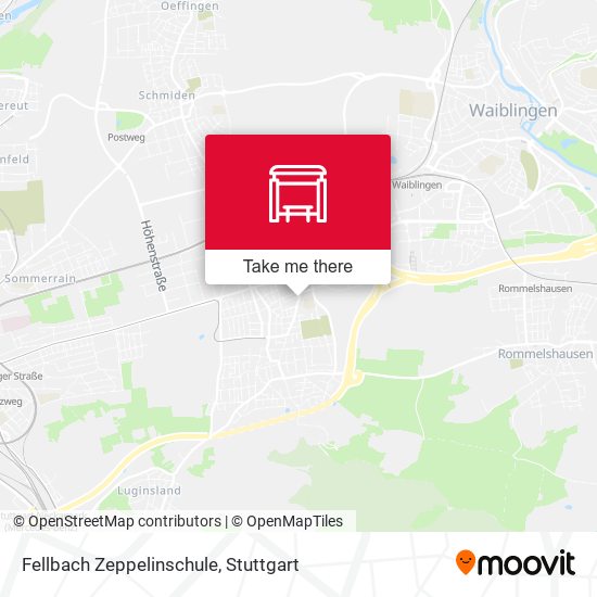 Карта Fellbach Zeppelinschule