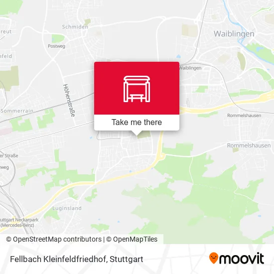 Карта Fellbach Kleinfeldfriedhof