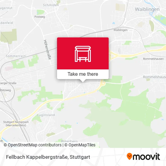 Карта Fellbach Kappelbergstraße