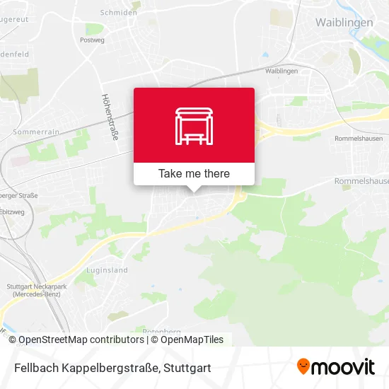 Карта Fellbach Kappelbergstraße
