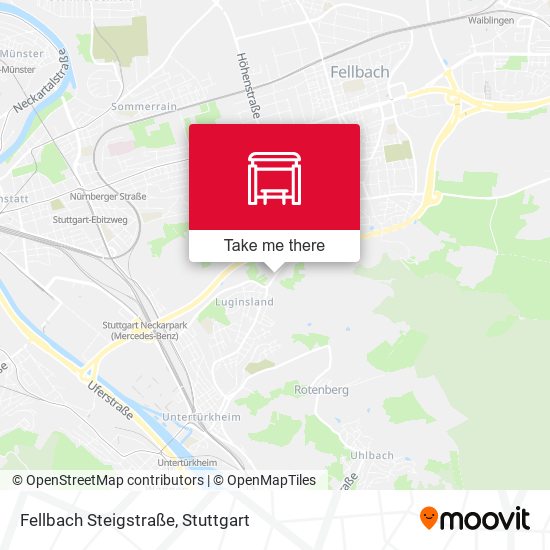 Fellbach Steigstraße map