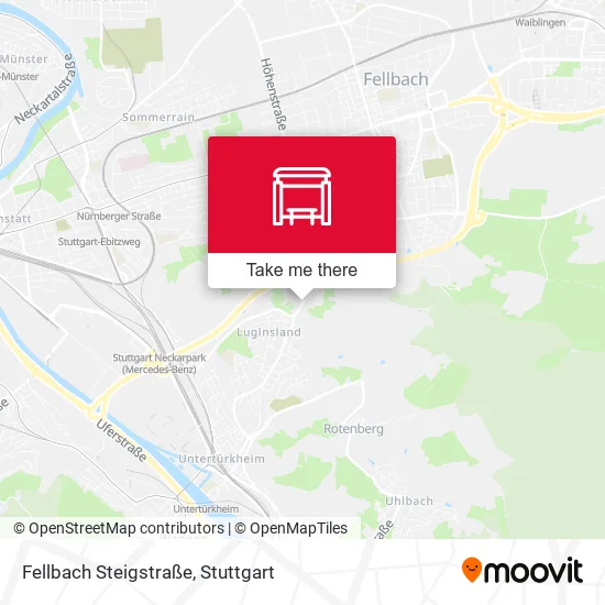 Карта Fellbach Steigstraße