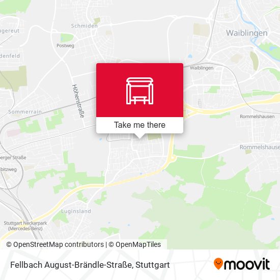 Fellbach August-Brändle-Straße map