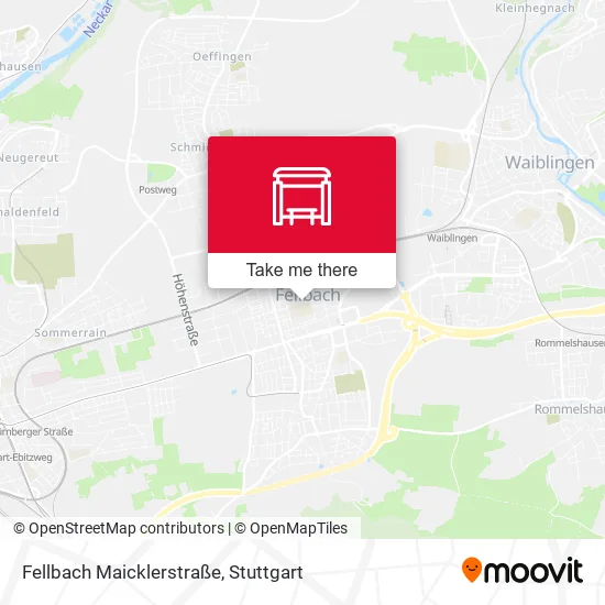 Карта Fellbach Maicklerstraße