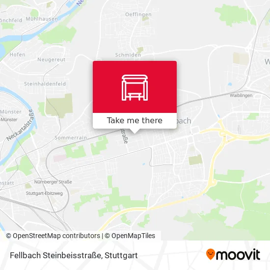 Карта Fellbach Steinbeisstraße