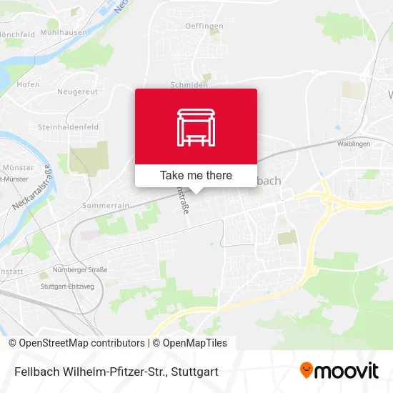 Карта Fellbach Wilhelm-Pfitzer-Str.
