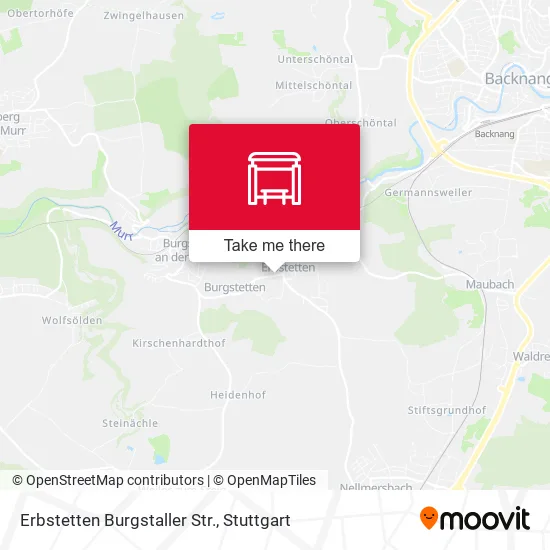 Карта Erbstetten Burgstaller Str.