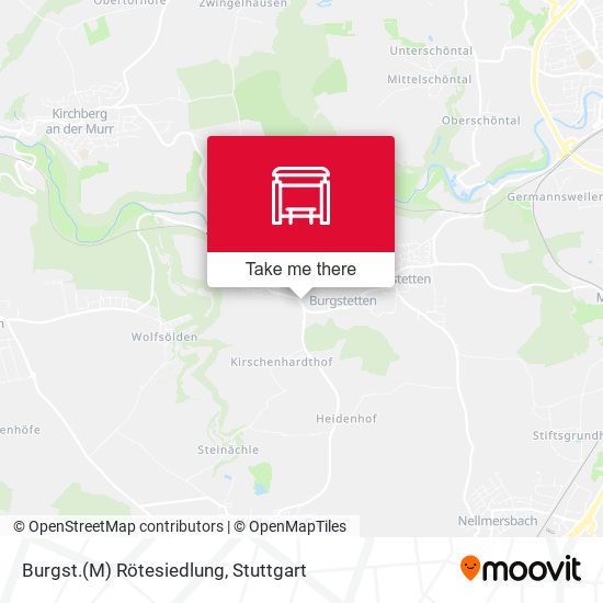 Burgst.(M) Rötesiedlung map