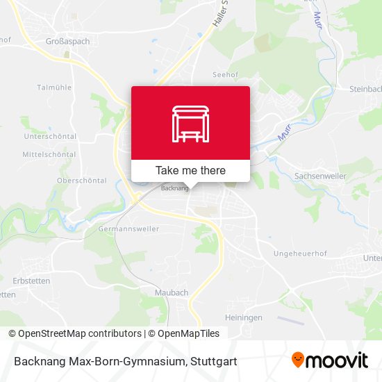 Backnang Max-Born-Gymnasium map