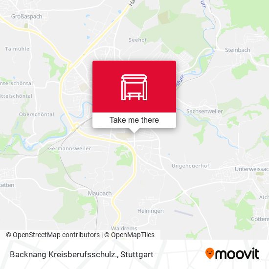 Карта Backnang Kreisberufsschulz.