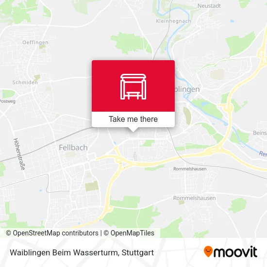Карта Waiblingen Beim Wasserturm