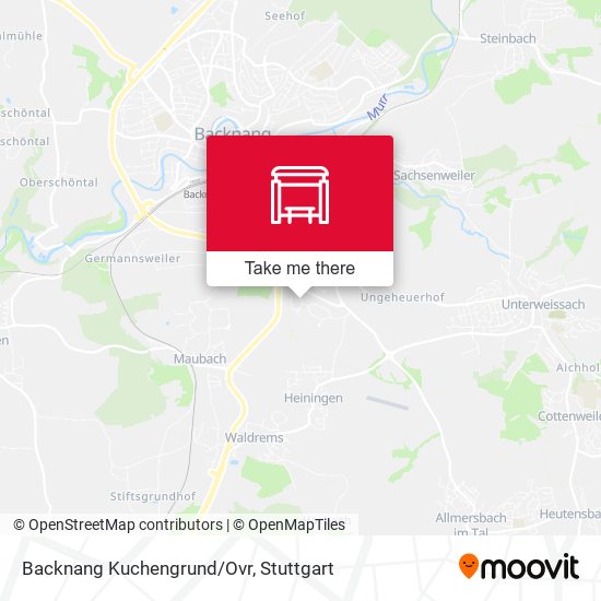 Карта Backnang Kuchengrund/Ovr