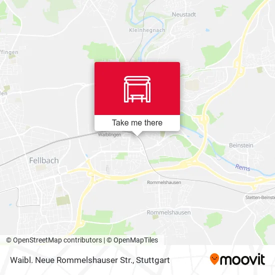 Карта Waibl. Neue Rommelshauser Str.