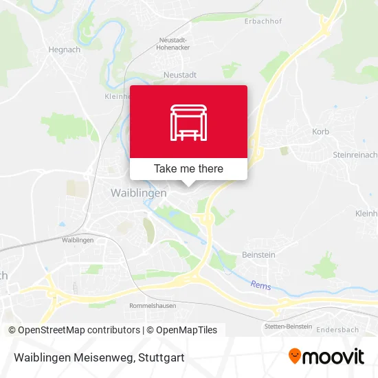 Карта Waiblingen Meisenweg
