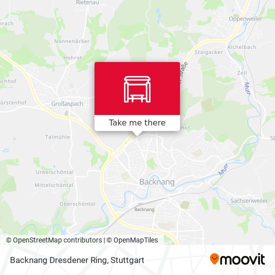 Backnang Dresdener Ring map
