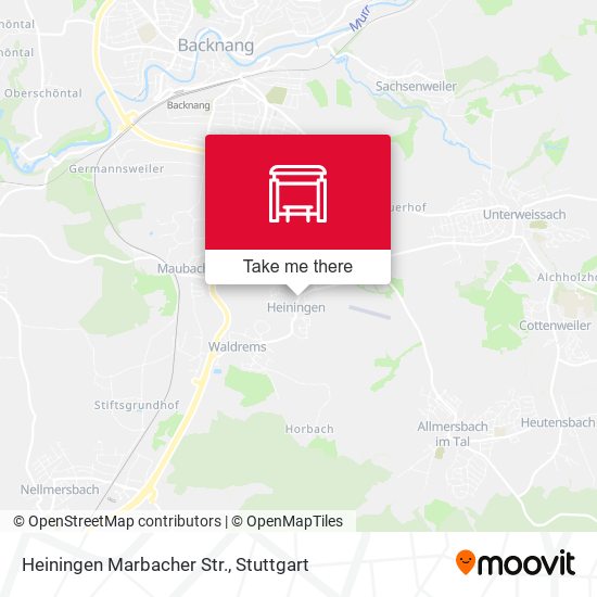 Карта Heiningen Marbacher Str.