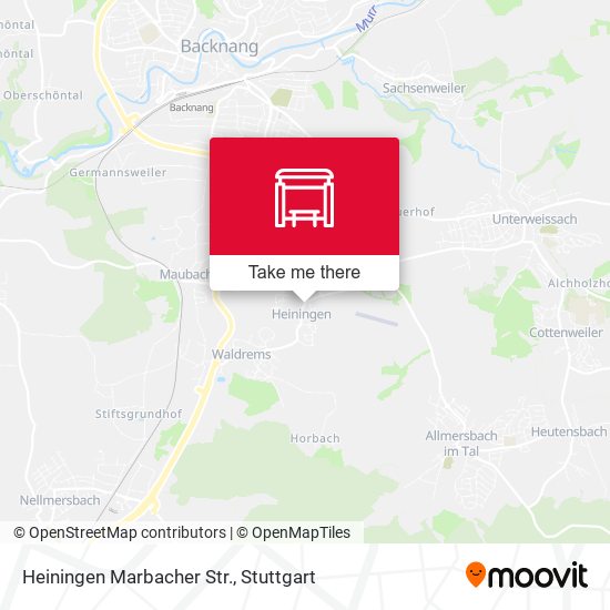 Карта Heiningen Marbacher Str.