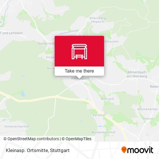 Карта Kleinasp. Ortsmitte