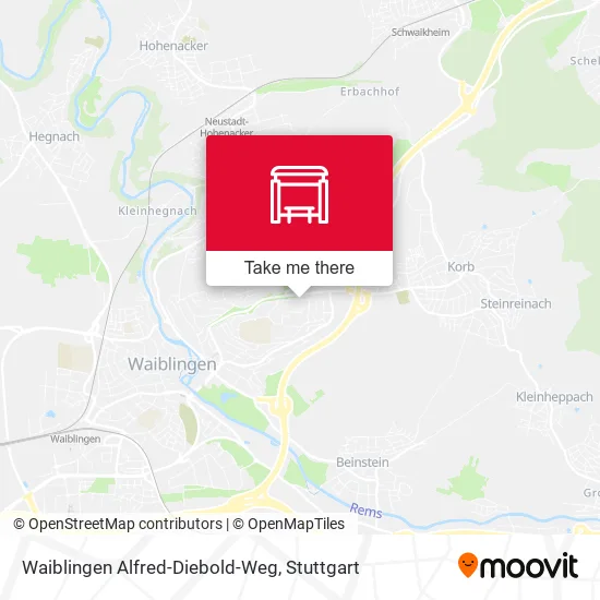 Карта Waiblingen Alfred-Diebold-Weg
