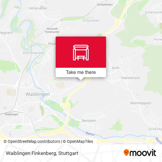 Карта Waiblingen Finkenberg