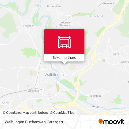 Карта Waiblingen Buchenweg