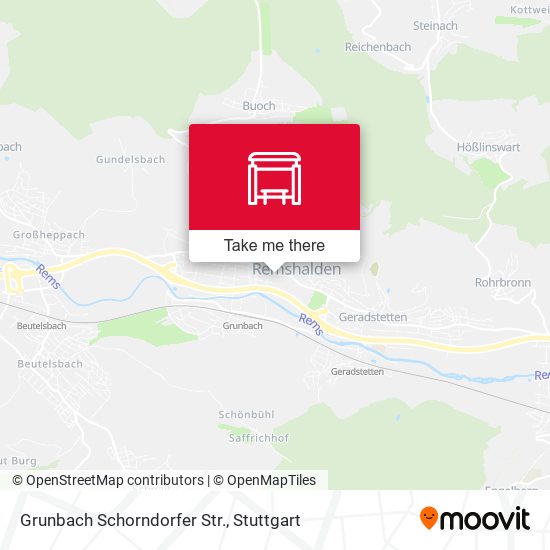 Grunbach Schorndorfer Str. map