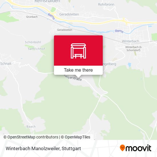 Winterbach Manolzweiler map