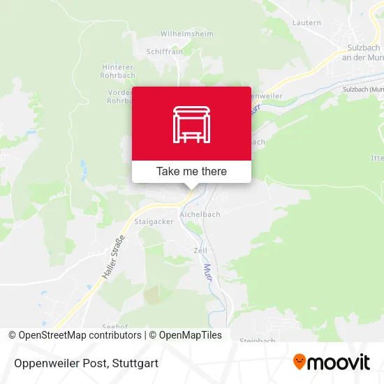 Карта Oppenweiler Post