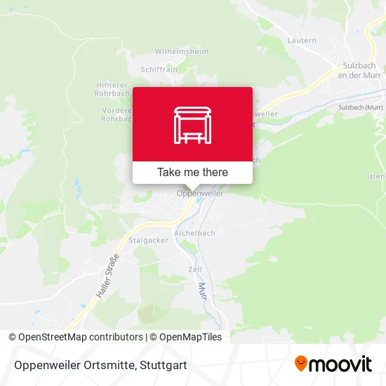Карта Oppenweiler Ortsmitte