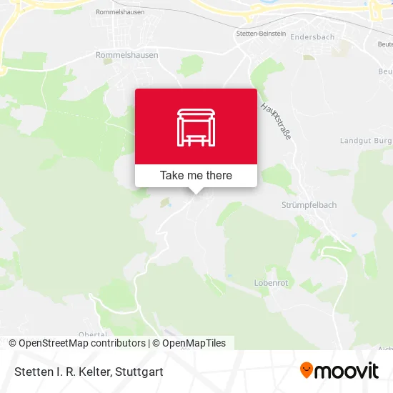 Карта Stetten I. R. Kelter