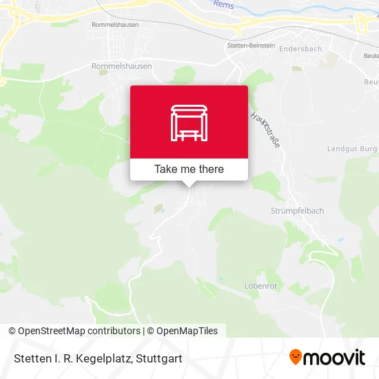 Карта Stetten I. R. Kegelplatz