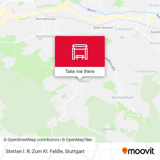 Stetten I. R. Zum Kl. Feldle map
