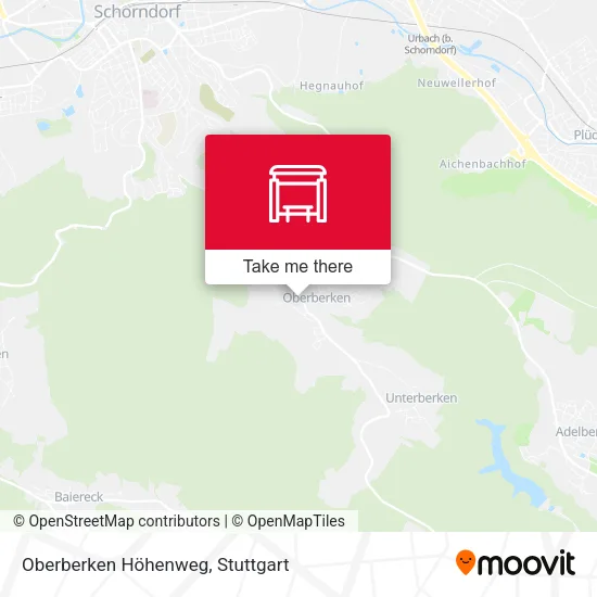 Карта Oberberken Höhenweg