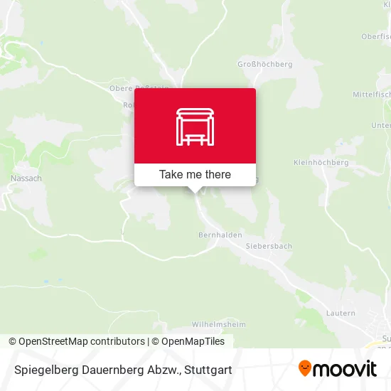 Карта Spiegelberg Dauernberg Abzw.