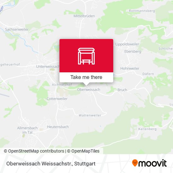 Oberweissach Weissachstr. map