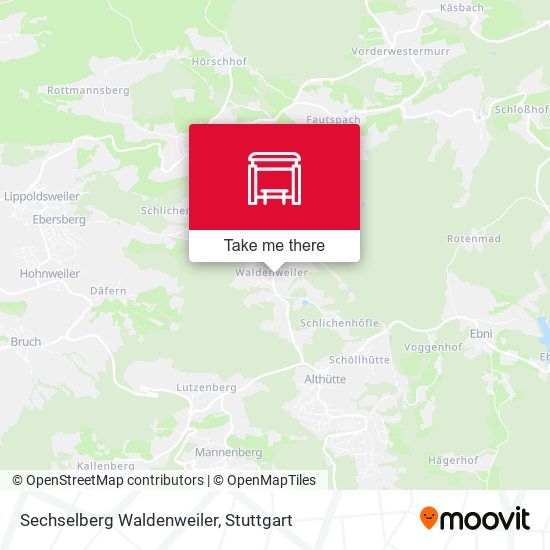 Sechselberg Waldenweiler map
