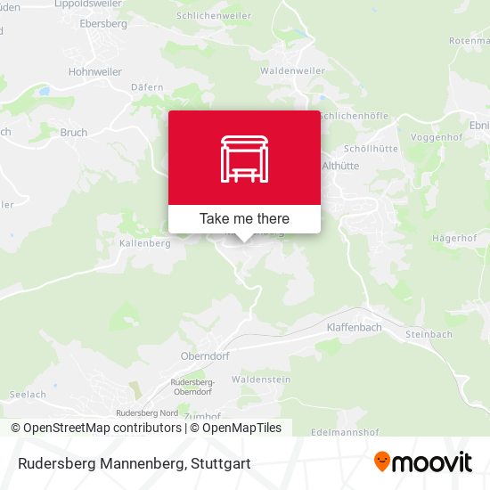 Rudersberg Mannenberg map