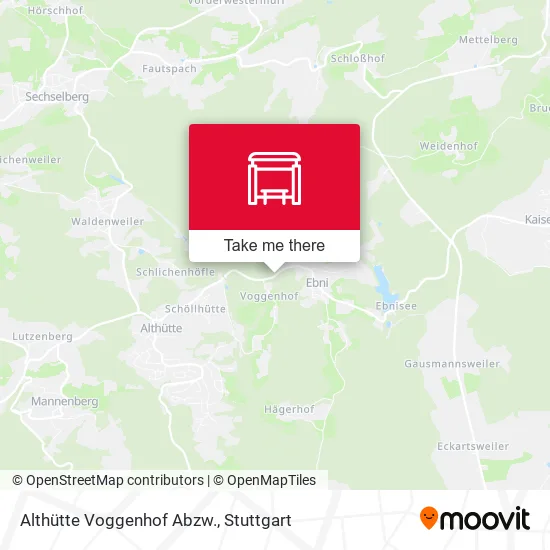 Карта Althütte Voggenhof Abzw.