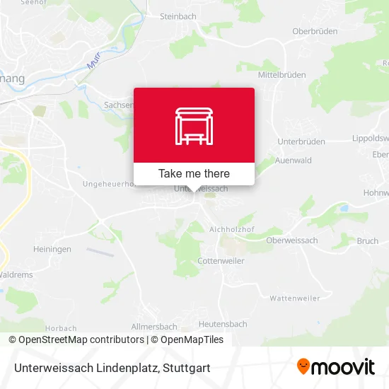Карта Unterweissach Lindenplatz