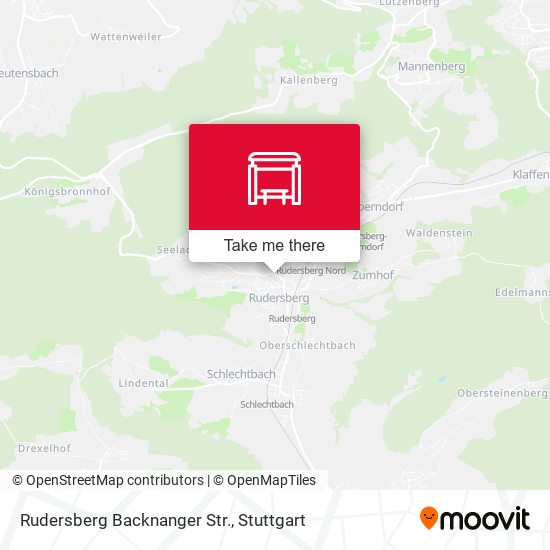 Rudersberg Backnanger Str. map