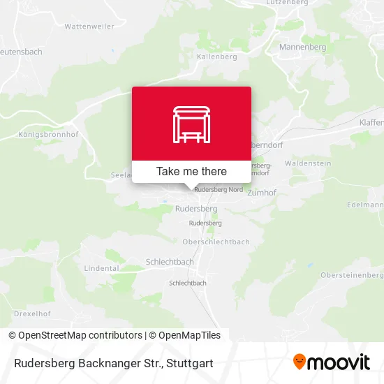 Rudersberg Backnanger Str. map