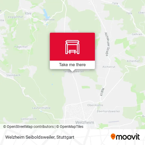 Карта Welzheim Seiboldsweiler