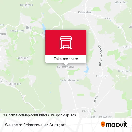 Карта Welzheim Eckartsweiler