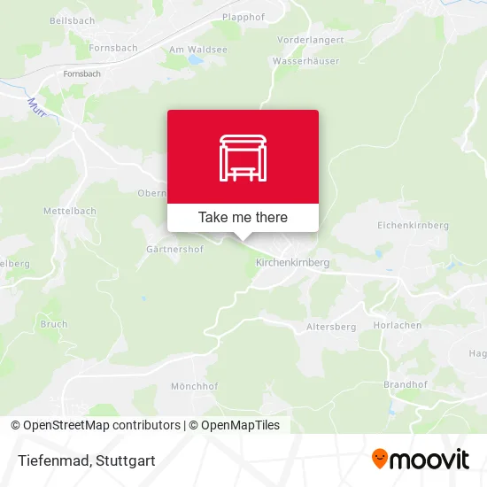 Карта Tiefenmad