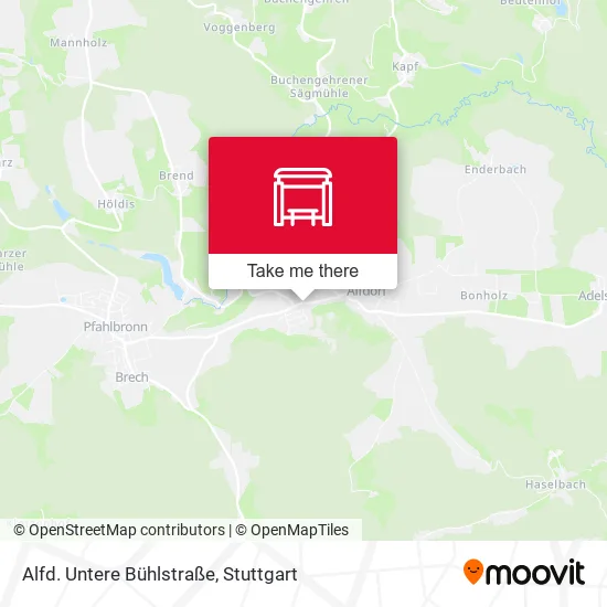 Карта Alfd. Untere Bühlstraße