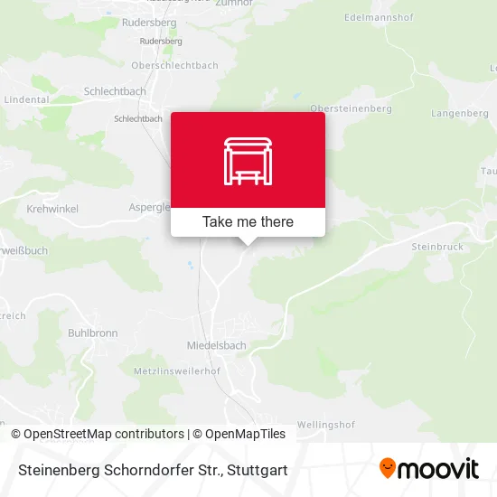Карта Steinenberg Schorndorfer Str.