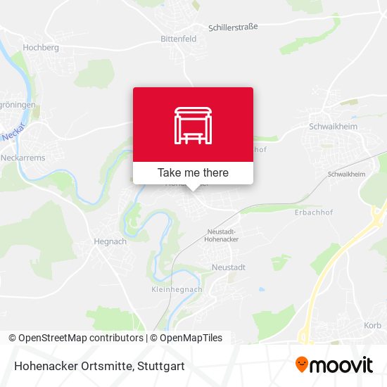 Карта Hohenacker Ortsmitte